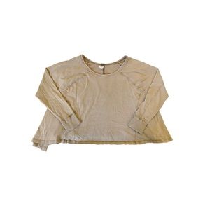 tan free people wide fit long sleeve